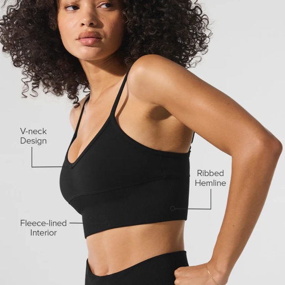 ALO YOGA Seamless Winter Warm Plush Delight Bra - Picture 6 of 8